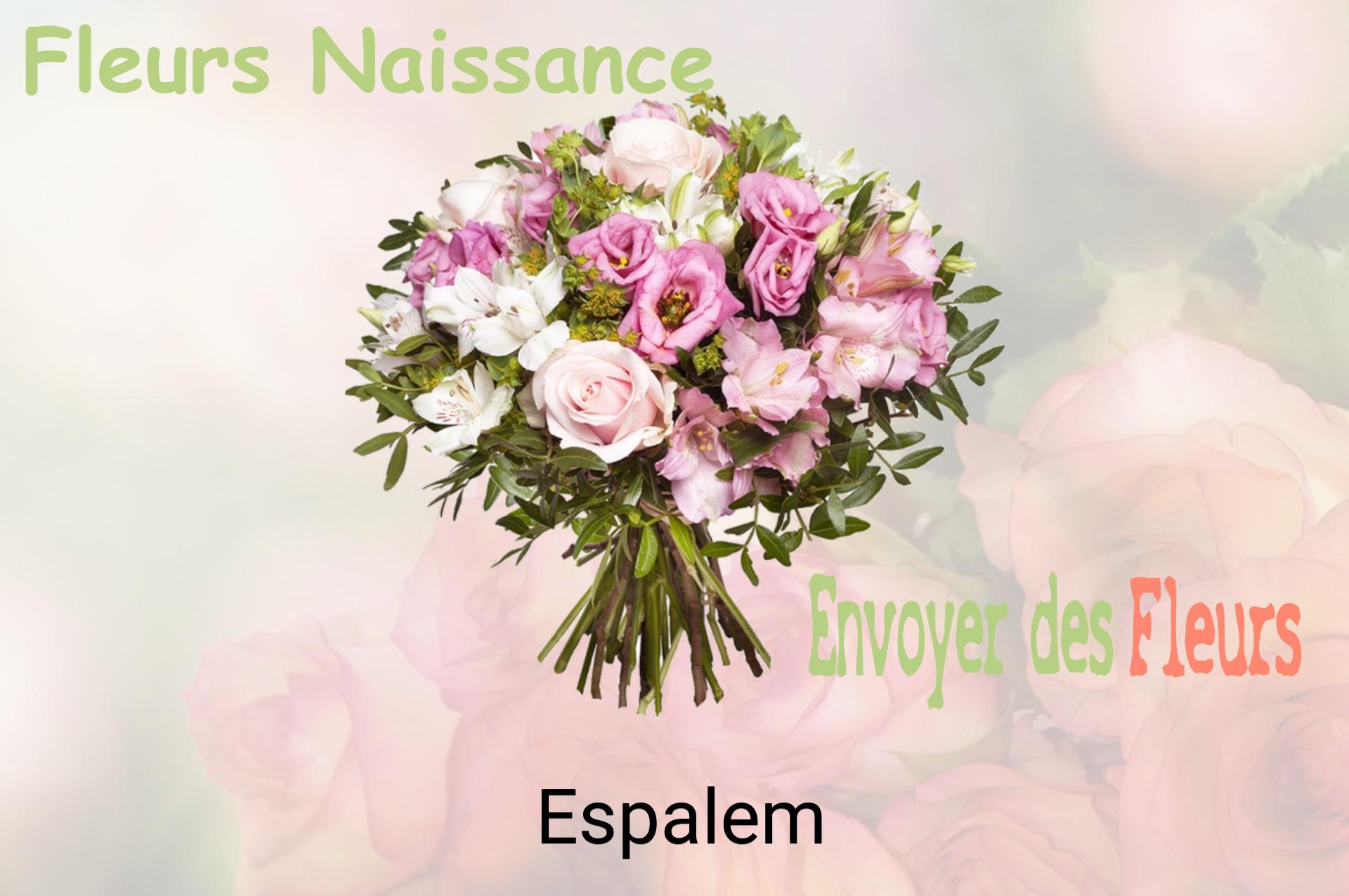 Bouquet de fleurs de naissance livré à Espalem